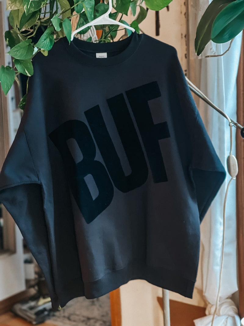 Black on black BUF Crew